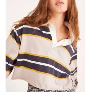 BDG cropped rugby shirt
